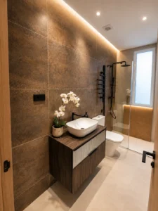 reforma de baño elegante